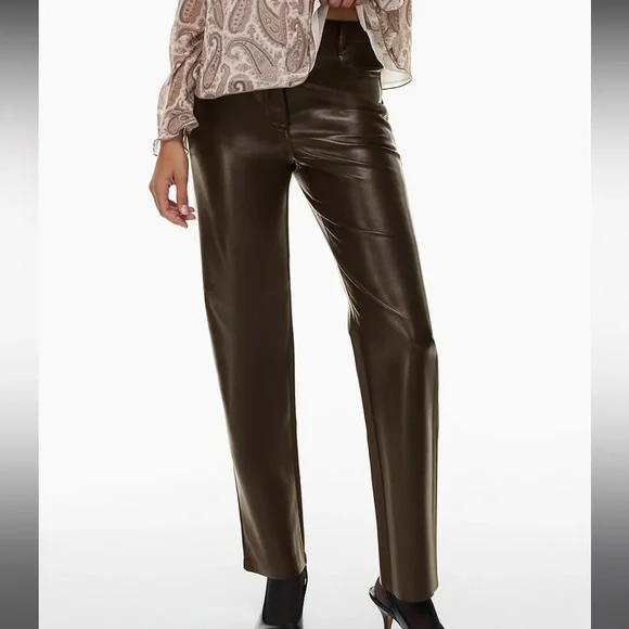 Aritzia Pants Jumpsuits Wilfred The Melina Pant Rich Mocha